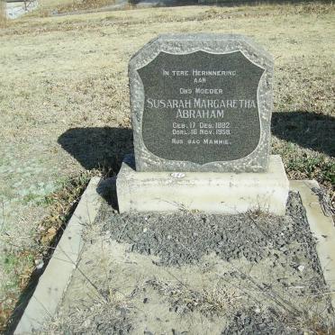 ABRAHAM Susarah Margaretha 1882-1958