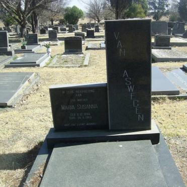 ASWEGEN Maria Susanna, van 1890-1969