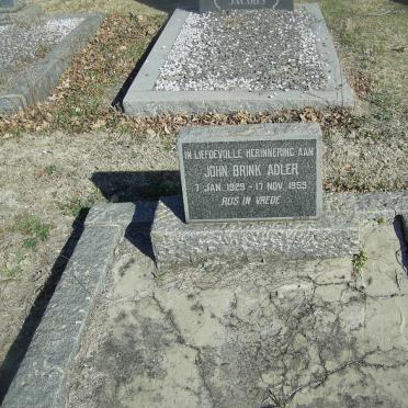 ADLER John Brink 1929-1959