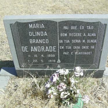 ANDRADE Maria Olinda Branco, de 1939-1978