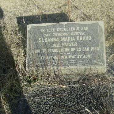 BRAND Susanna Maria nee VISSER -1950