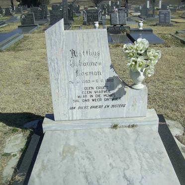BOSMAN Matthys Johannes 1963-1982