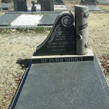 BEZUIDENHOUT Maria Elizabeth 1916-1963