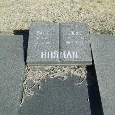 BOSMAN Coenie 1914-2000 &amp; Salie 1920-1988