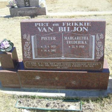 BILJON Pieter, van 1925-2002 &amp; Margaretha Frederika 1928