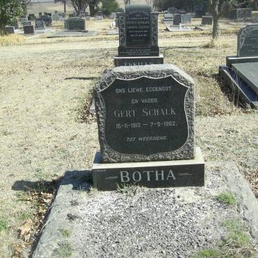 BOTHA Gert Schalk 1913-1962