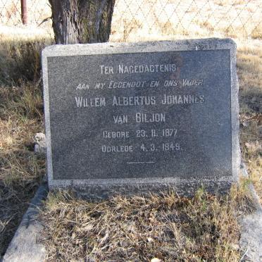 BILJON Willem Albertus Johannes, van 1877-1949