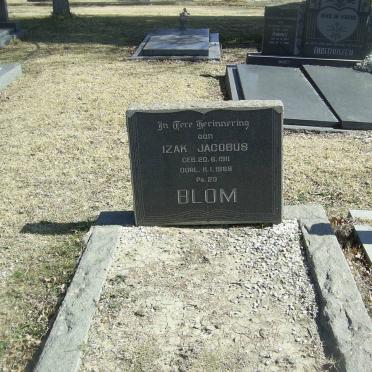 BLOM Izak Jacobus 1911-1968