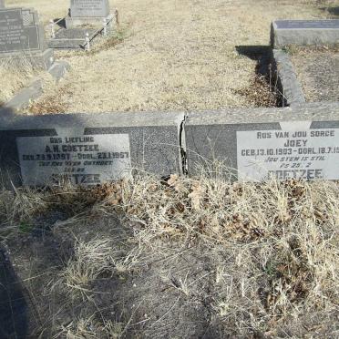 COETZEE A.N. 1897-1957 &amp; Joey 1903-1968