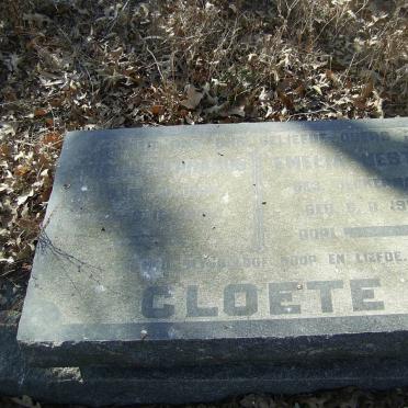 CLOETE Gideon Stephanus &amp; Emelia Hester UECKERMANN 1912-
