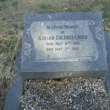COLENBRANDER Adrian 1866-1954