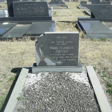 COETSER Maria Elizabeth 1892-1976