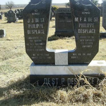 DESPLACE J.J. De St. Philippe 1904-1993 &amp; M.F. 1918-