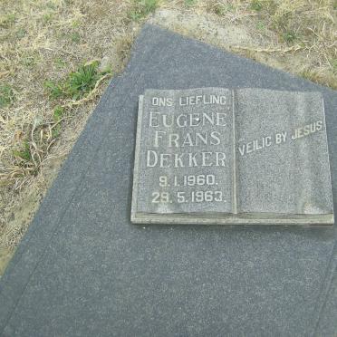 DEKKER Eugene Frans 1960-1963