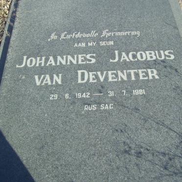 DEVENTER Johannes Jacobus, van 1942-1981