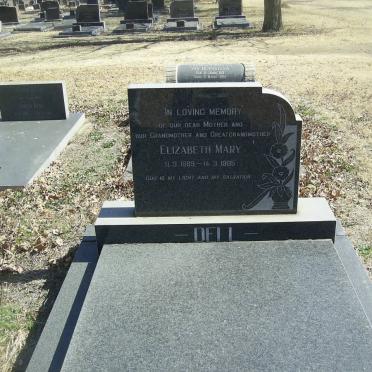 DELL Elizabeth Maria 1889-1985
