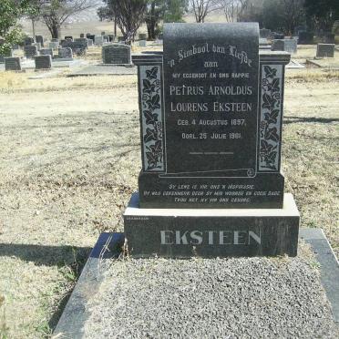 EKSTEEN Petrus Arnoldus Lourens 1897-1961