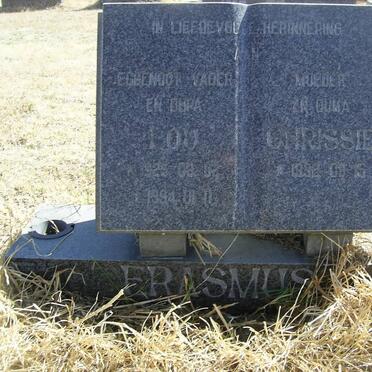 ERASMUS Lou 1929-1994 &amp; Chrissie 1932-