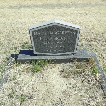 ENGELBRECHT Maria Magaretha nee V.D. MERWE 1908-1992