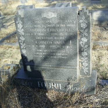FOURIE Abraham Christoffel 1884-1953 &amp; Cornelia Maria 1889-1972