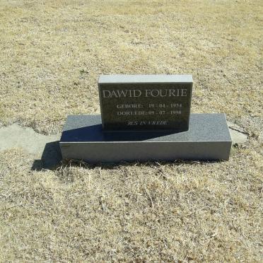 FOURIE Dawid 1934-1998