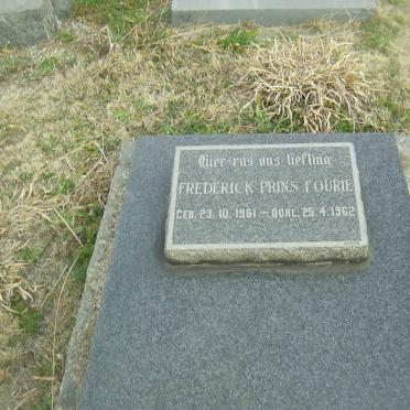 FOURIE Frederick Prins 1961-1962