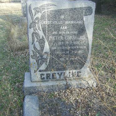 GREYLING Pieter Cornelius 1930-1952