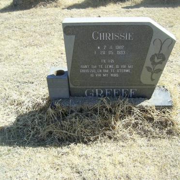 GREEFF Chrissie 1902-1993
