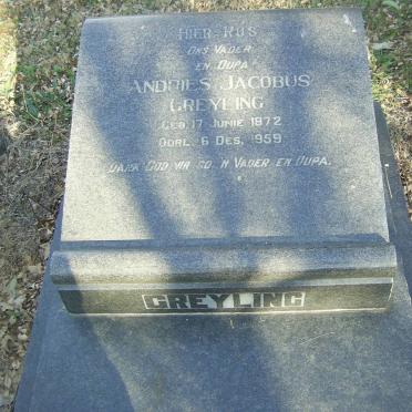 GREYLING Andries Jacobus 1872-1959