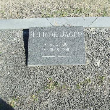 JAGER H.J.R., de 1901-1981