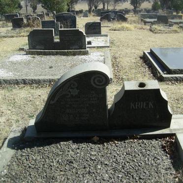 KRIEK Josephus 1916-1964