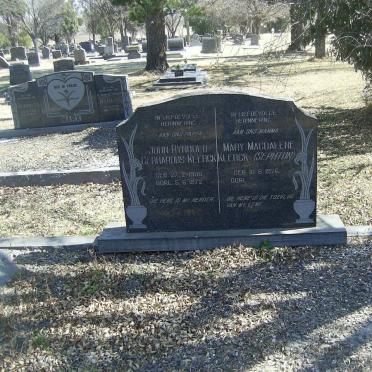 KLERCK John Rynhold Gerhardus 1906-1972 &amp; Mary Magdalene SEPHTON 1926-