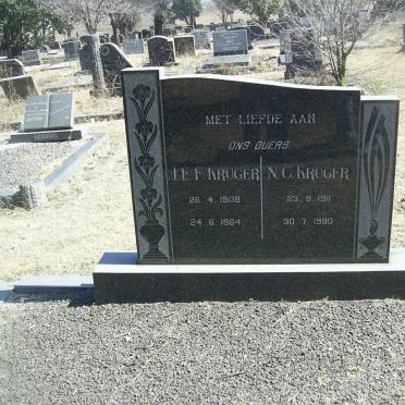 KRUGER J.E.F. 1908-1964 &amp; N.C. 1911-1980