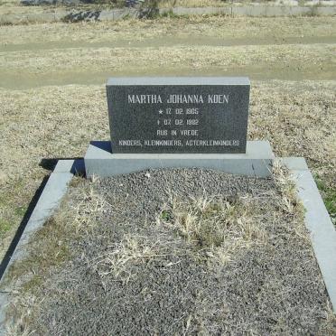 KOEN Martha Johanna 1905-1982