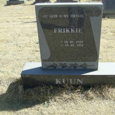 KUUN Frikkie 1925-1991