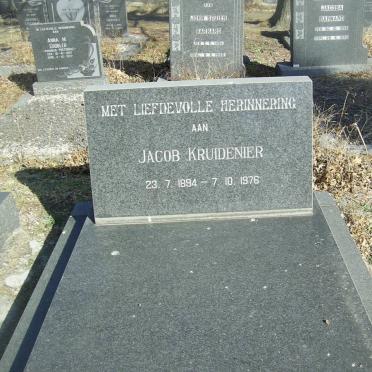 KRUIDENIER Jacob 1894-1976