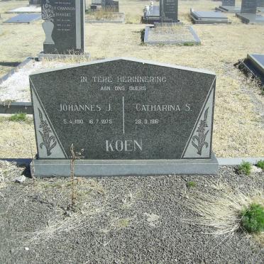 KOEN Johannes J. 1910-1975 &amp; Catharina S. 1916-