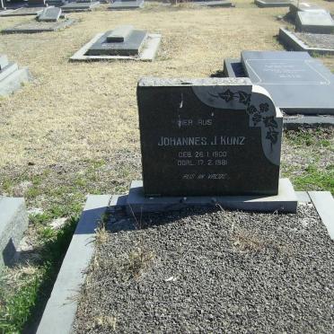 KUNZ Johannes J. 1900-1981