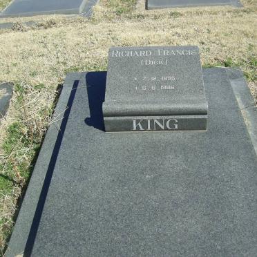 KING Richard Francis 1895-1966
