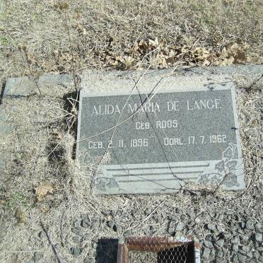LANGE Alida Maria, de nee ROOS 1896-1962