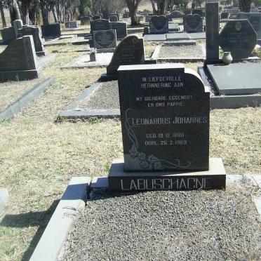LABUSCHAGNE Leonardus Johannes 1888-1969