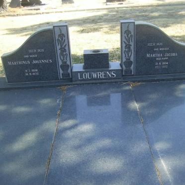 LOUWRENS Marthinus Johannes 1908-1970 &amp; Martha Jacoba KAPP 1904-1982