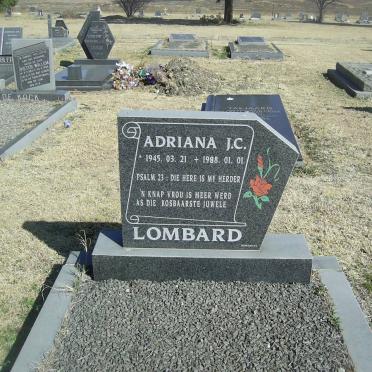 LOMBARD Adriana J.C. 1945-1988