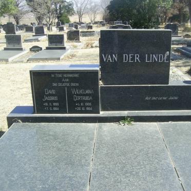 LINDE David Jacobs, van der 1893-1984 &amp; Wilhelmina Gertruida 1905-1964