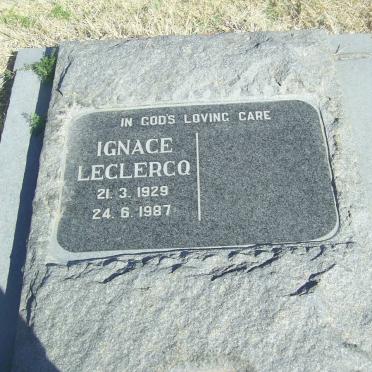 LECLERCQ Ignace 1929-1987
