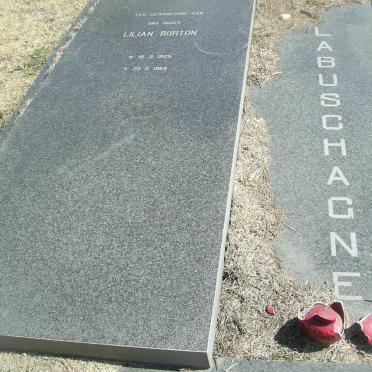 LABUSCHAGNE Lilian Burton 1925-1968
