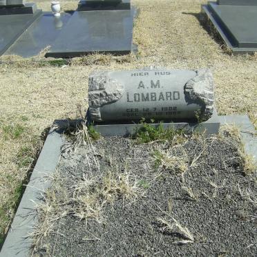 LOMBARD A.M. 1902-1995