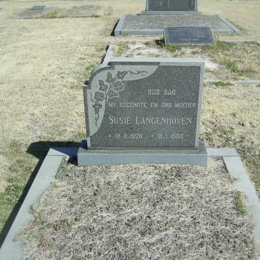 LANGENHOVEN Susie 1926-1980