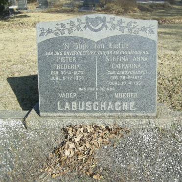 LABUSCHAGNE Pieter Frederik 1873-1958 &amp; Stefina Anna Catharina LABUSCHAGNE 1877-1959