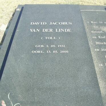 LINDE David Jacobus, van der 1932-2000